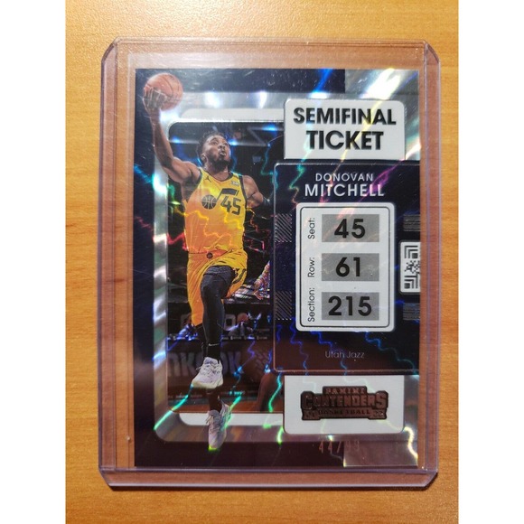 2021-2022 Panini Contenders Semifinal Ticket #41 Donovan Mitchell Serial #44/99 - Picture 1 of 3